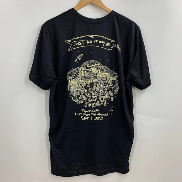 Nike Women's Travis Scott Cactus Jack Unreleased Just‎ Do It Day T-Shirt Size XL - Picture 1 of 12